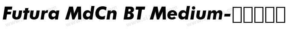 Futura MdCn BT Medium字体转换